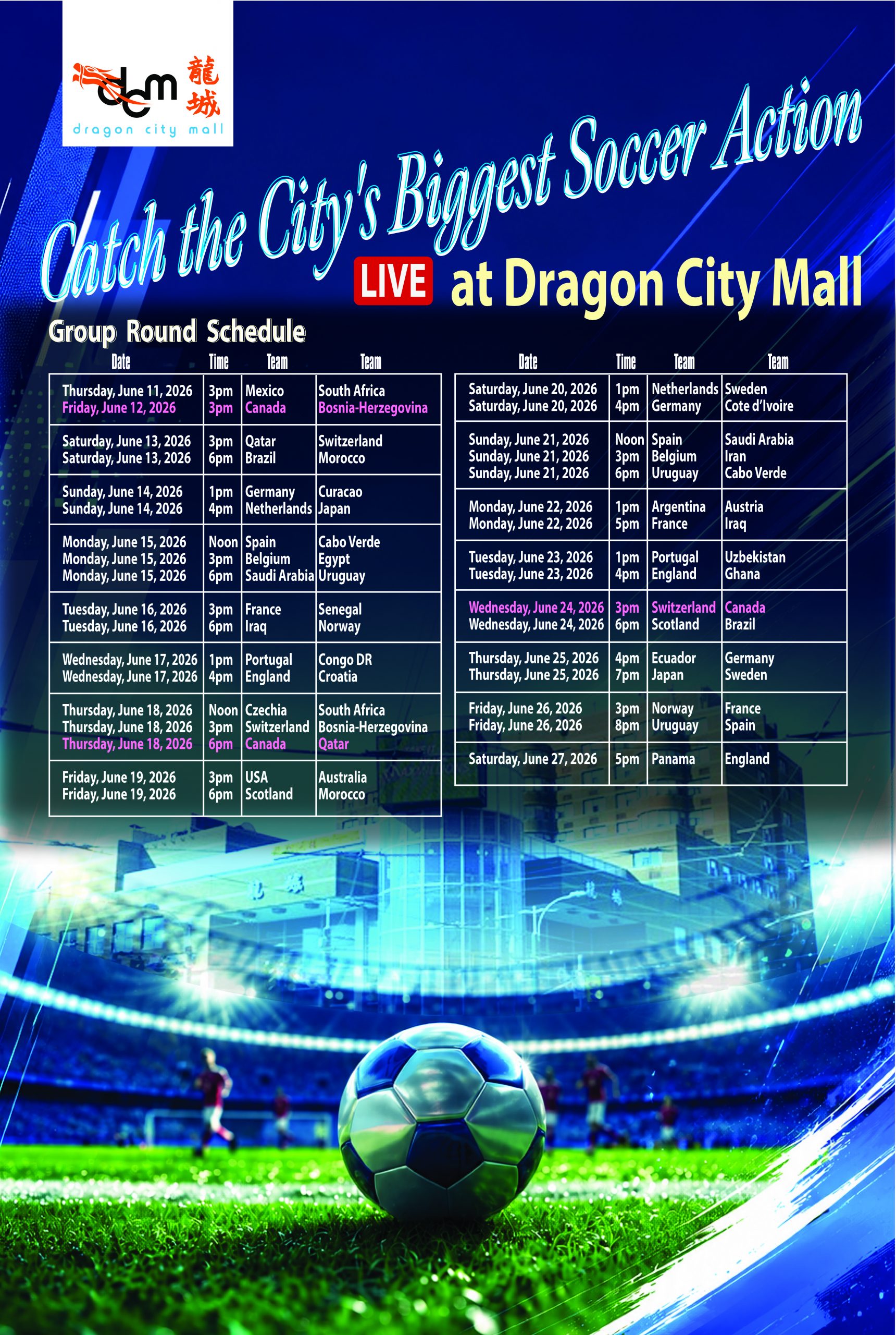 Poster Tsn Schedule